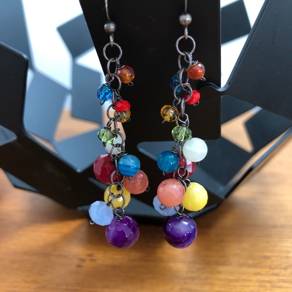 NEW Gorgeous Anna Balkan Gem Earrings - Picture 6 of 6